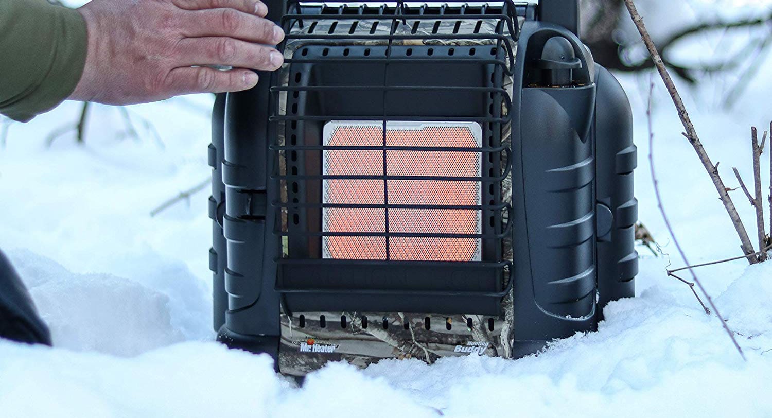 winter camping tent heater